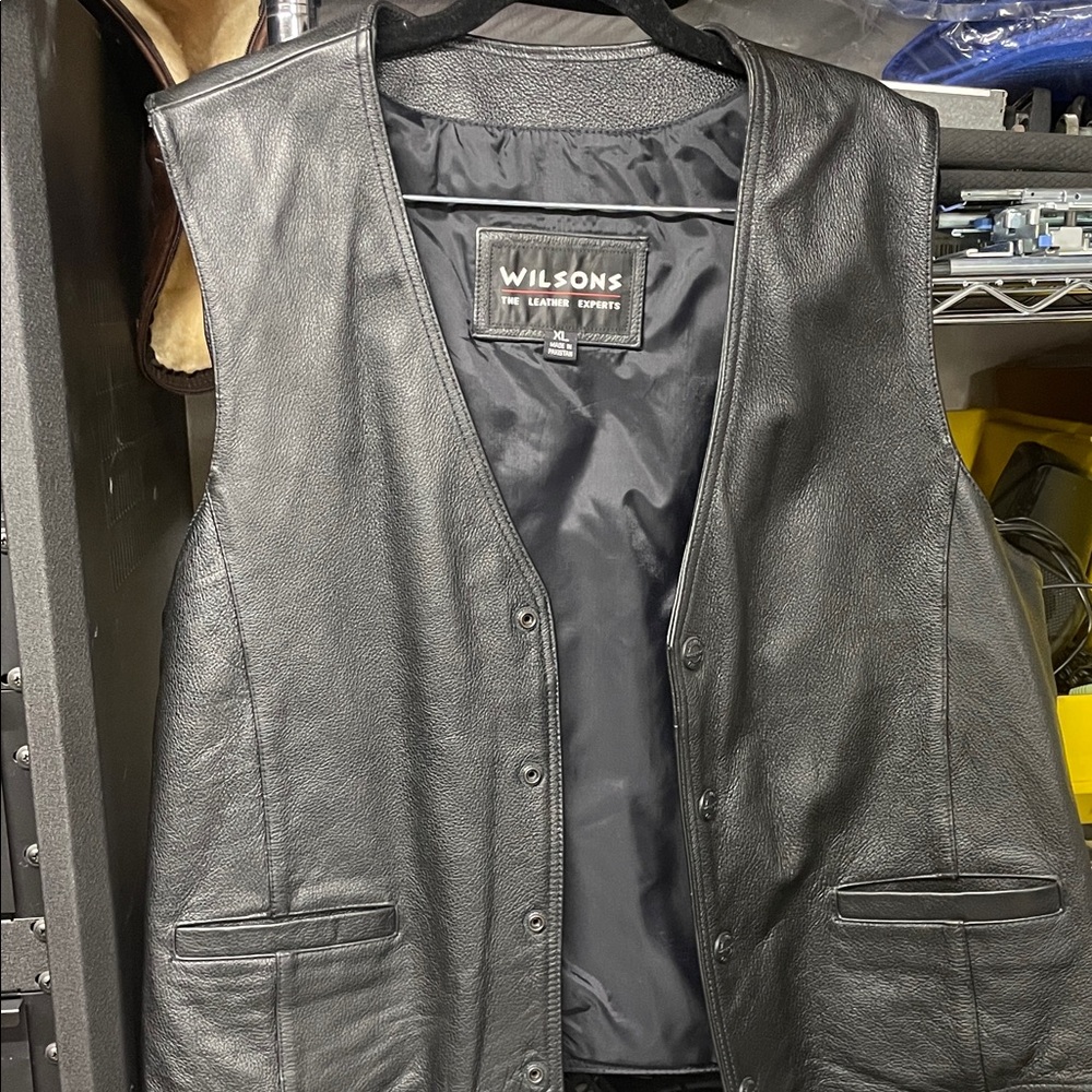 Wilson Black Leather Apparel